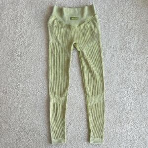Green Ribbed Bo + Tee Leggings